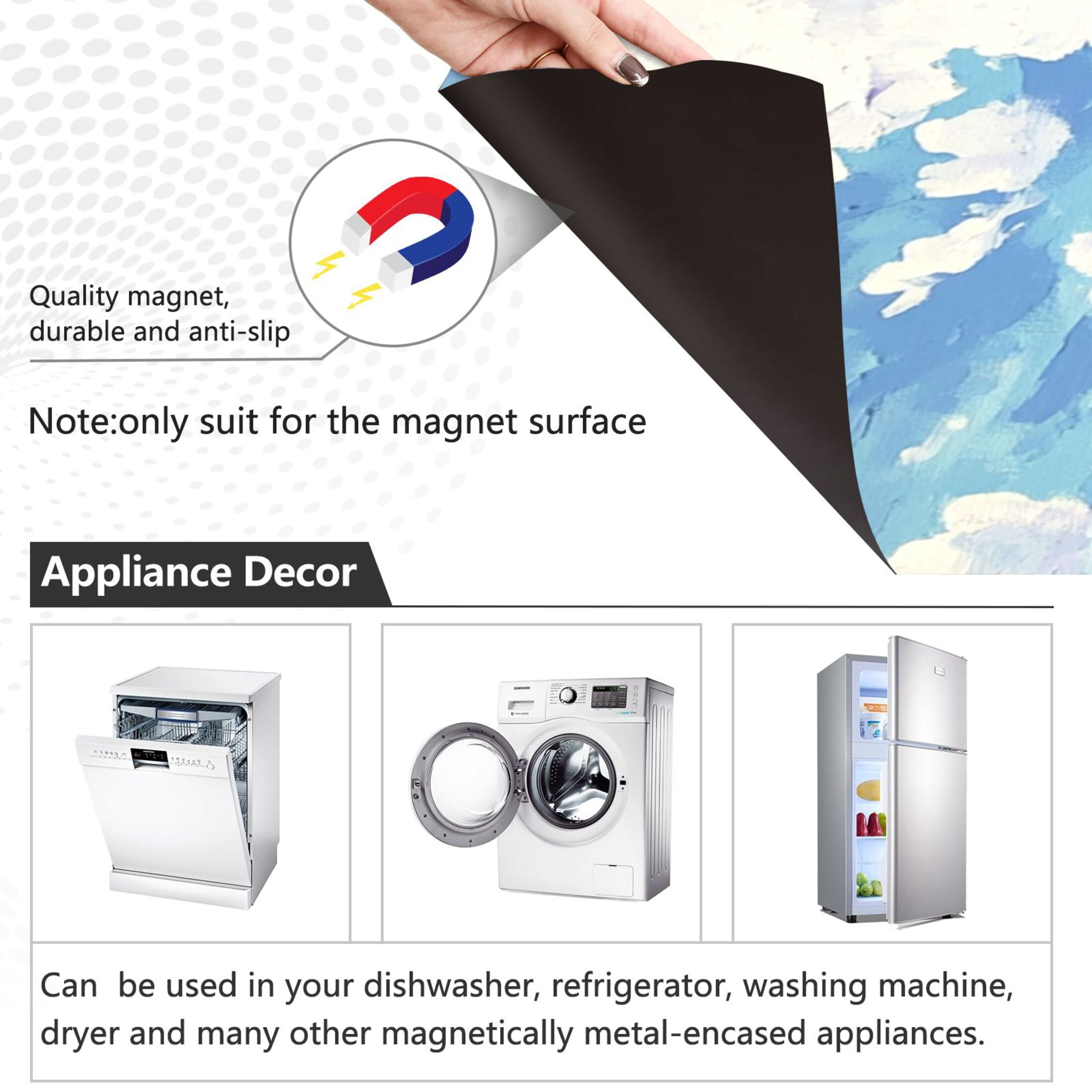 Dishwasher Magnetic Sticker 23x26 Inch Refrigerator Magnetic Sticker Washing Machine Magnetic Sticker Kitchen Panel Magnetic Sticker Home Decor Beautiful Purple Road