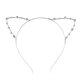 thumbnail image 1 of EeaseMX Diadema WINOMO con orejas de gato y diamantes de imitación para fiesta de disfraces (plateada), 1 of 7