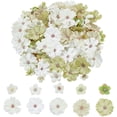 thumbnail image 1 of 100 piezas de flores de colores, 10 colores de tela de seda, flores artificiales pequeñas, rosas, margaritas, peonías, decoración, manualidades florales DIY, 1 of 7