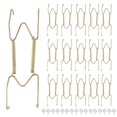 thumbnail image 1 of 16 Pieces 6 Inch Invisible Plate Hangers Wall Plate Hangers Brass Wire Plate Holders with 18 Pieces Wall Hooks for 5 to 7 Inch Decorative Plates Antiq, 1 of 5