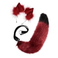thumbnail image 3 of Faux Queue, Bandeau Facile à Porter, Confortable, Ry Clip Oreilles pour Adulte Cosplay Rouge Noir, 3 of 7