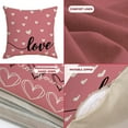 thumbnail image 5 of Harpi Decorative Throw Pillow Covers Clearance Valentine's Day Pillow Covers 18x18 Inch Set Of 2 White Hearts Decor Throw Pillow Covers Valentine's Day Cushion Case Decoration for Sofa Couch, 5 of 7