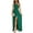 Green, variant on Womens One Shoulder High Slit Dress Ruched Stretch Silhouette for Evening Party Outfit 95% Polyester 5% Elastane