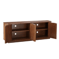 thumbnail image 6 of Hassch Buffet Cabinet with Storage, 64" Modern Credenza with 4 Doors, Coffee Bar Cabinet with Adjustable Shelves, Sideboard for Kitchen, Living Room, Dining Room, Walnut, 6 of 8