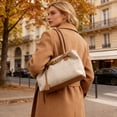 thumbnail image 3 of JASKFLY Superb Commuters Handbag Large Capacity Tote Bag for Fall and Winter Versatile Shoulder Bag for Daily Commuting Khaki, 3 of 8