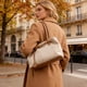 thumbnail image 4 of Bolso tote para mujer para el trabajo y los desplazamientos | Bolso grande de tela con bolsillo con cremallera | Ligero y resistente | Negro, caqui, marrón | Otoño e invierno, 4 of 6