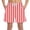 Red, variant on Maean Boys Beach Shorts Striped Vacation Lounge Short Pants Summer Elastic Waist Loose Shorts with Pockets