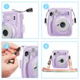 thumbnail image 4 of Fintie Fujifilm Instax Mini 11 Case - Crystal Hard PVC Protective Cover with Shoulder Strap (Cameras not included), 4 of 7