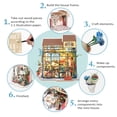thumbnail image 4 of Rolife DIY Miniature Doll House Kit with Furniture for Children Adult Wooden Kits Toy (Emily's Flower Shop), 4 of 5