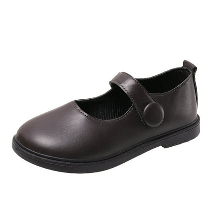 

Japanese Style Velcro Shoes Female Student New Retro Black Mary Jane Shoes Single-layer Shoes