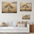 thumbnail image 4 of Designart "Baobab Tree horizon VI" Floral Print on Natural Pine Wood, 4 of 5