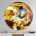 thumbnail image 3 of Designart 'Way of Inner Paint ' Modern wall clock, 3 of 4