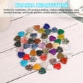 thumbnail image 3 of Relax love 50Pcs Hearts Natural Crystal Mini Assorted Worry Stones Heart Shaped Crystal Rocks for Meditation Energy Balancing Desktop Decoration 20mm, 3 of 8