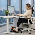 thumbnail image 7 of SHOUFTW Electric Under Desk Elliptical, Portable Leg Exerciser with Remote and LCD, Plastic Pedal Trainer for Seniors, Home Office, Rehab, Orange, 7 of 7
