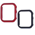 thumbnail image 1 of 2 Pack Compatible for Apple Watch Case 42mm [NO Screen Protector] Series 3 2 1, Hard PC Bumper Case Protective Cover Frame Compatible for iWatch 42mm,cola red + original black, 1 of 5