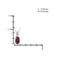 thumbnail image 4 of JewelersClub 1/2 Carat T.G.W. Ruby And White Diamond Accent Sterling Silver Women's Pendant, 18", 4 of 4