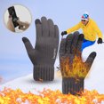 thumbnail image 2 of YIKA Winter Knit Gloves Warm Full Finger Gloves for Men and Women with Upgraded Touch Screen Anti slip Fleece Lined Winter Gloves, 2 of 2
