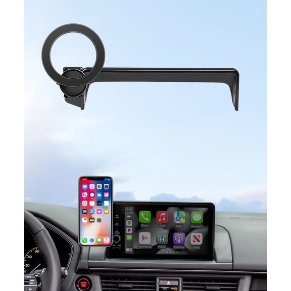 MaserWeller Car Phone Holder for 2023-2026 Honda Pilot Accessories 7/9-Inch Screen Fixed Clip, 360° Rotation Phone Mount Compatible with MagSafe, Cell Phone Holder That Does Not Affect Air Vent