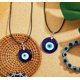 thumbnail image 3 of 2 uds 3cm collar con colgante de ojo de cristal joyería de cristal de ojo de diablo, 3 of 5