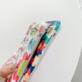 thumbnail image 2 of Compatible with iPhone 13 Pro Max Case with Bracelet for Women Girls Girly Chain Wrist Strap Case Cute Flower Floral Print Phone Case Soft TPU for iPhone 13 Pro Max Shockproof Protective Cover, 2 of 8