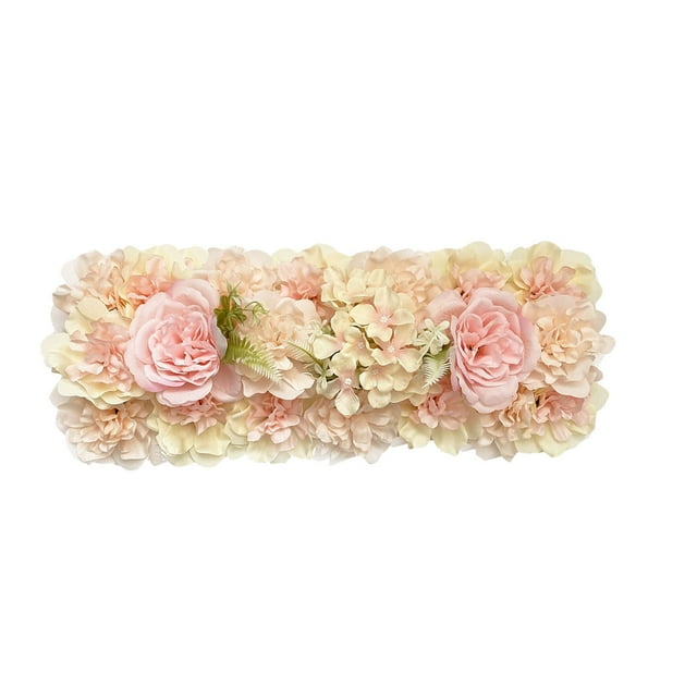 Artificial Flower Art Artificial Flower Panels Silk Flower Background Wedding Arch Background 3D Artificial Flowers Rose Panel Flower Wall Mat Rose Flower Panel