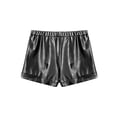 thumbnail image 2 of inlzdz Kids Girls Shiny Sequin Dance Shorts Gymnastics Athletic Tumbling Bottoms Boyshorts Black 6, 2 of 5