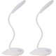 thumbnail image 1 of Lámpara de escritorio LED con cuello de cisne flexible de 3 niveles de brillo, lámpara de mesa con pilas de 5 W, control táctil, lámpara portátil compacta para dormitorio, estudio, oficina,, 1 of 5