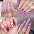 thumbnail image 2 of ZHAOCHENG Pegatinas para decoración de uñas con forma de corazón en 3D, calcomanías con purpurina, lentejuelas para uñas con forma de corazón, suministros para uñas con láser, copos brillantes para uñ, 2 of 5
