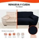thumbnail image 4 of Cubre Sala Protector LABBA Fundas de Sillón Elásticas Ajustables Set de 3 Piezas Color Azul Marino, 4 of 11