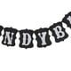 thumbnail image 2 of CANDY BAR Cartón Guirnalda Banner Boda Fiesta Decoración Fotografía Prop (Negro), 2 of 5