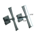 thumbnail image 4 of Renovators Supply Manufacturing Black Shutter Dogs 5 3/4 In. Propeller Shaped Wrought Iron Shutter Dogs With Mounting Hardware Pack Of 12, 4 of 4
