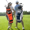 thumbnail image 4 of Costway Bolsa de Soporte de Golf Bolsa de Carro de Golf Ligera y Portátil con 14 Divisores 7 Bolsillos Capucha para Lluvia 42 x 31 x 91,5 cm, 4 of 9