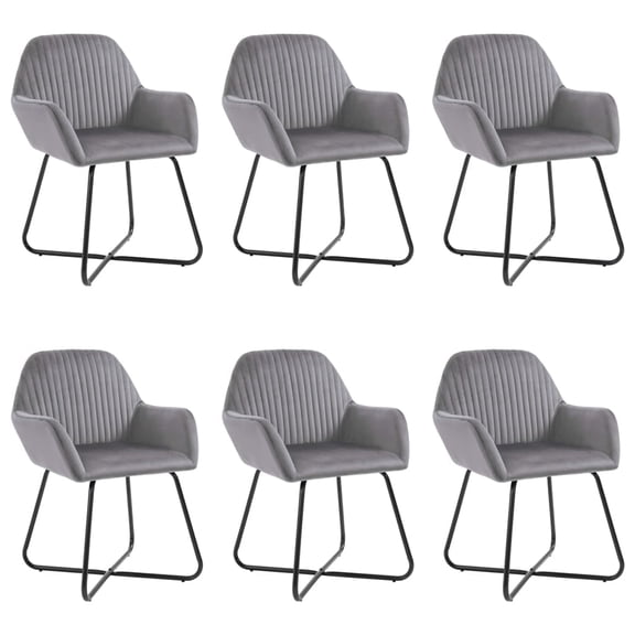 vidaXL Dining Chairs Upholstered Chair with Metal Legs for Living Room Velvet