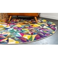 thumbnail image 4 of Rugs.com Hyacinth Collection Rug – 8 Ft Round Multi Medium Rug Perfect For Kitchens, Dining Rooms, 4 of 9