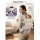 thumbnail image 3 of Cinturón portabebés con asiento de cadera – pa de gallo de algodón de 280 g/m², soporte lumbar ergonómico, para recién nacidos a niños de 7 a 45 libras, malla transpirable, bolsillos de, 3 of 5