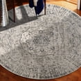 thumbnail image 5 of HomeRoots 531722 10 x 14 ft. Medallion Power Loom Area Rug, Gray, 5 of 9