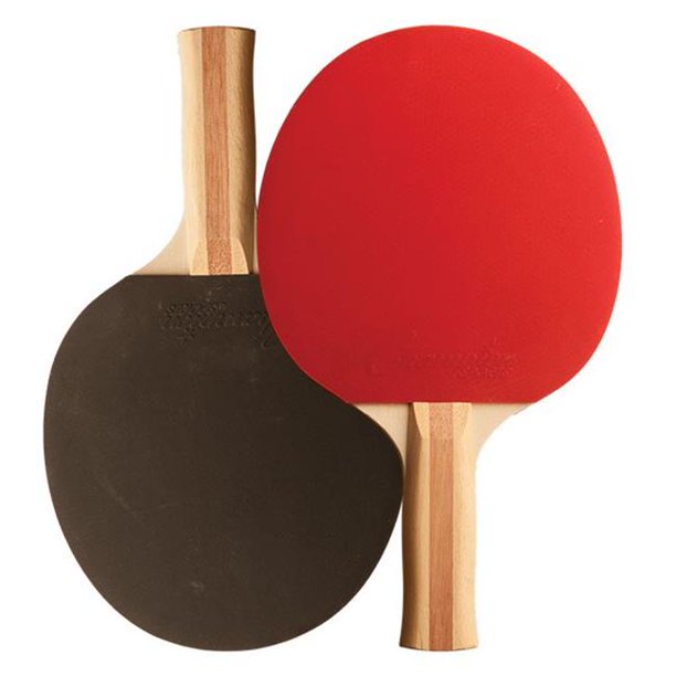 Table Tennis Paddle, Red & Black