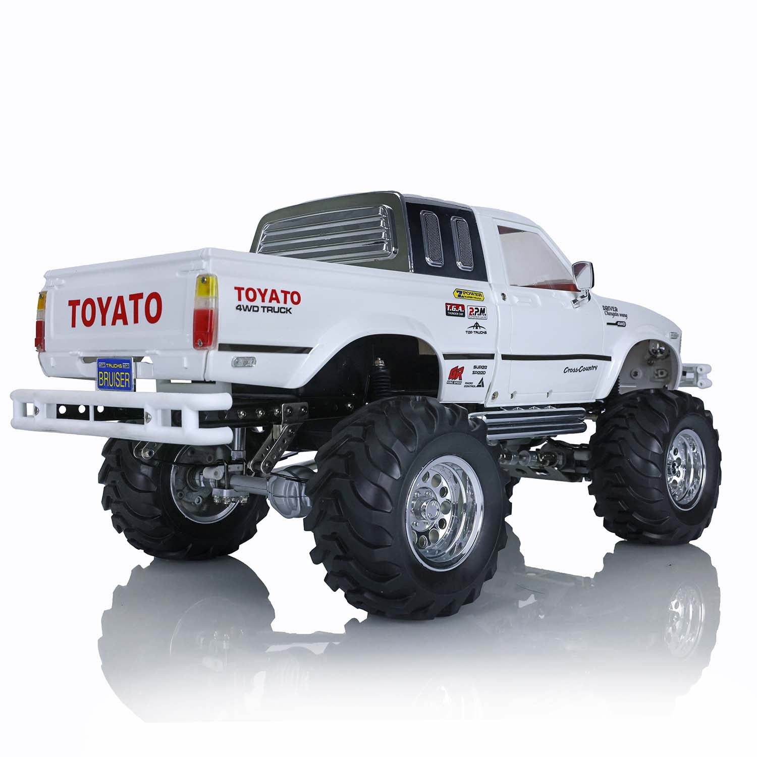 Hg 1/10 Rc Pickup Model 4Wd Rally Car Series Car Racing Crawler P407 White Color 2.4G RTR Motor