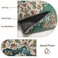 thumbnail image 6 of Area Rug for Living Room, Beige Turquoise Boho Non-Slip Indoor Large Carpet for Bedroom/Dining Room, Medieval Vintage Ethnic Floral Washable Low-Profile Rectangle Floor Runner Rugs - 6 x 9 Ft, 6 of 7