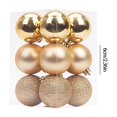 thumbnail image 3 of ¡Liquidación Total!, Adornos navideños de 6 cm, 12 piezas, bolas navideñas galvanizadas, juego de adornos navideños colgantes para árbol de Navidad Akmoler, 3 of 9