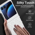 thumbnail image 6 of for Motorola Razr Plus 2023 Case Cover, Rhombus Diamond Pattern Phone Case for Women Girl Luxury Protective Case for Motorola Razr Plus 2023, Moto Razr+, White, 6 of 12