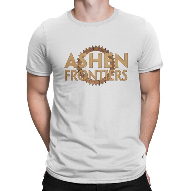 Camiseta Ashen Man con el logotipo de Frontiers, individualidad, ropa urbana gráfica, estilo hipster.