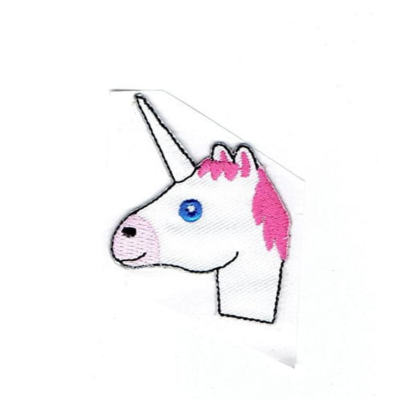 Unicorn Head - Iron on Applique - Embroidered Patch