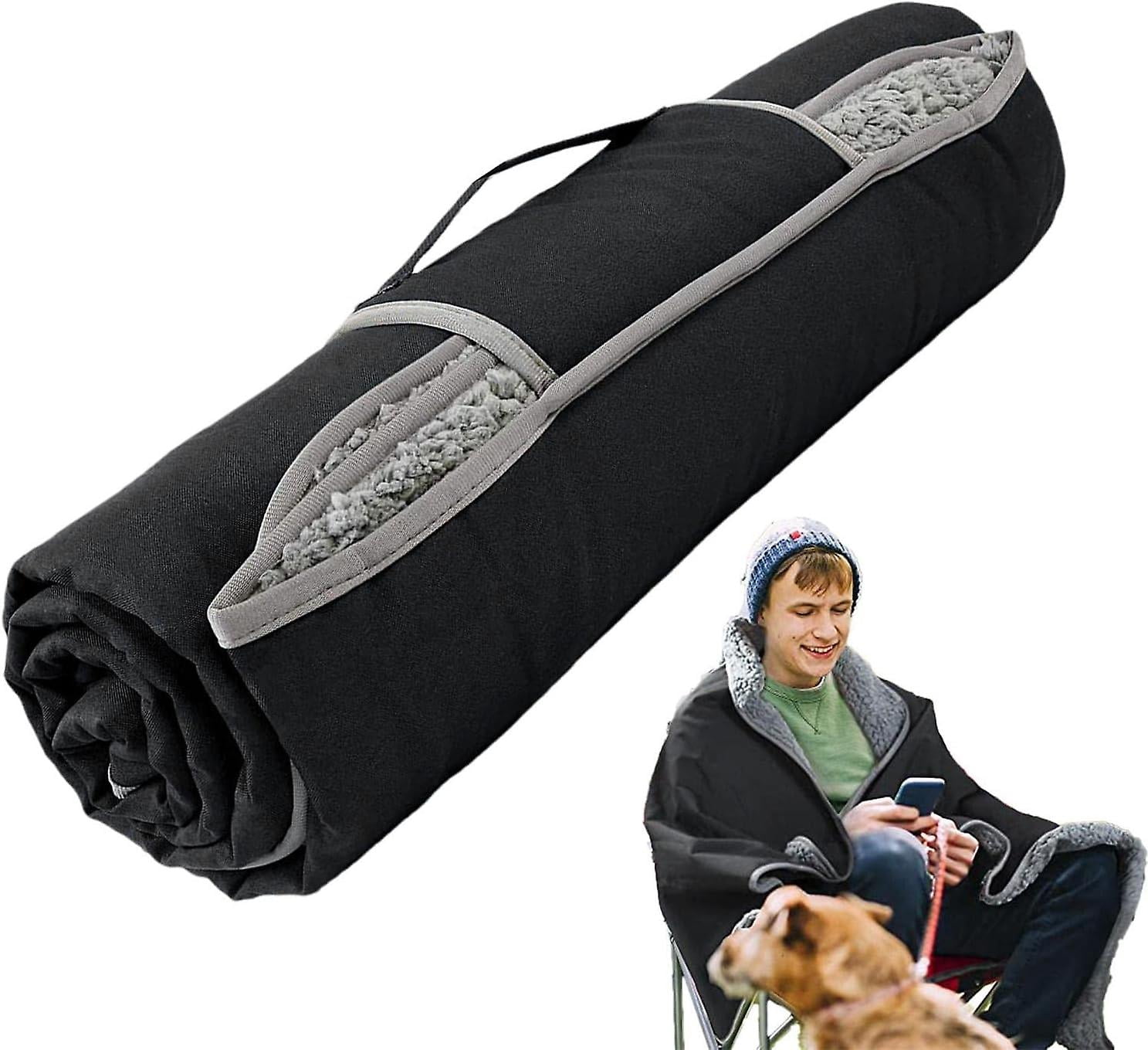 Waterproof Stadium Blanket, Windproof Blanket For Camping, Beach Blanket, Fleece Throw, Beach Mat, Stadium Blanket, Travel Blanket, Picnic Blanket For