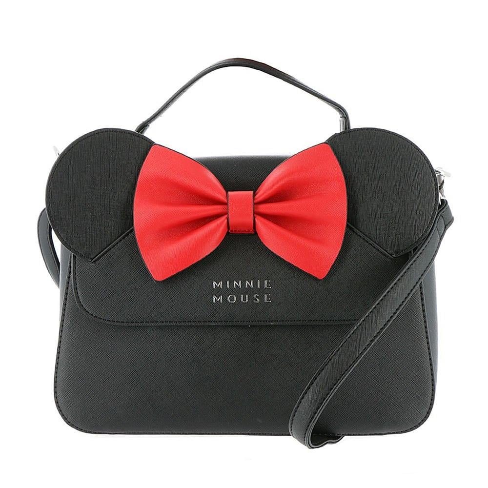 Loungefly Disney Minnie Mouse Ears And Bow Crossbody Bag Purse