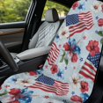 thumbnail image 4 of XYZCANDO USA Flag Hibiscus Print Car Seat Towel Cover Washable for Gym Hiking, Anti-Slip Lightweight Automotive Seat Towel Protector Comfortable, 4 of 11