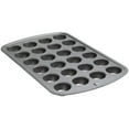 thumbnail image 3 of 24-Cup Mini Muffin and Cupcake Pan, E-Z Release, Nonstick, Steel, Gray, GoodCook, 3 of 9