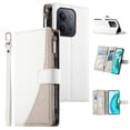 thumbnail image 2 of Funda cartera GANGXUN para Xiaomi Redmi 15C , cuero PU con tarjetero, cremallera, correa de mano, soporte y protección 753°, 2 of 6