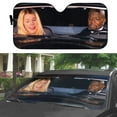 thumbnail image 3 of 3D White Chicks Car Auto Sunshades Windshield Heat Protection Sun Shades Univeral Fit Cars Suv Truck, 3 of 6