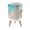 Color 1, variant on Small Trash Can with Lid Seashells Starfish Golden Beach Blue Ocean Waves 1.8 Gallon Dog Proof Trash Can Round Garbage Can Waste Bin Wastebasket for Bathroom Bedroom